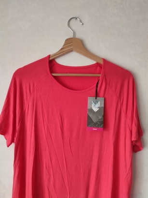 Różowa koszulka sportowa L